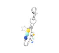 Ldbuejiaja Llavero de estrella, colgante de bolso para mujer, monedero, bolso, mochila, colgante, llavero de coche, llavero estético, encanto estético, a