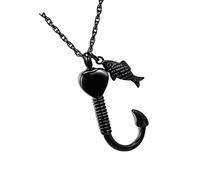 Ldbuejiaja Lujoso collar conmemorativo con forma de corazón, colgante de cremación, soporte para cenizas para pérdidas, recuerdo de mascotas, collar conmemorativo para mascotas