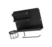 Ldbuejiaja Mesita de noche Estantería de almacenamiento de acero al carbono con estructura ventilada para una circulación óptima y fácil limpieza. Mesita de noche compacta Estantería de almacenamiento