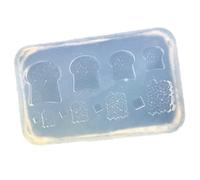 Ldbuejiaja Molde de silicona resistente en miniatura, excelente para trabajos artísticos y actividades de aprendizaje, forma de juguete para niños
