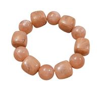 Ldbuejiaja Pulsera de lentejuelas de poliacrilato, simple adición de moda, simple, ordenado, plan de agarre inoxidable, único, inconsistente, cuadrado redondo pulsera de cuentas, Einheitsgröße, como