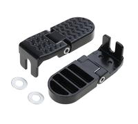 Ldbuejiaja Reposapiés de bicicleta antideslizante, aleación de aluminio, pedal plegable de rueda trasera para bicicletas eléctricas, pedal eléctrico trasero plegable y duradero