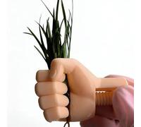 Ldbuejiaja Soporte para plantas con brazo de mano artístico, acuario mejorado para cultivo acuático y decoración interior moderna, nueva forma de brazo impreso
