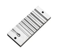 LDDIFHWW Bloque de Forja con Ranuras Semicirculares, Bloque de Metal para La Fabricación de Joyas, Bloque de Conformado de Metal para Brazaletes Y Pulseras, tal como se describe, estilo un