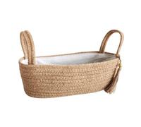 LDDIFHWW Cesta de Almacenamiento Tejida Organizador de Baño Y Cocina con Diseño Rústico Y Material de Cuerda de Cáñamo Adecuada para Dormitorio Sala Tocador Re, Sin Encaje, Individual