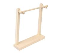 LDDIFHWW Expositor de Joyería de Madera con Soporte para Collares Y Pulseras, Barra Extraíble, Ideal para del Dormitorio, Madera Clara, Individual