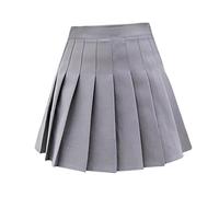 LDDIFHWW Falda Plisada de Mujer, Uniforme de Tenis, Faldas de Animadora con Forro, Gray L, universal