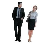 LDDIFHWW Figuras de a Escala 1/64: Oficinista con Traje Formal. Modelo de Personaje Realista de Resina. Figuras de para Decoración de Escrito, Style a