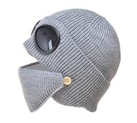 LDDIFHWW Gorra con Gafas Protectoras para Hombres Y Mujeres, Gris