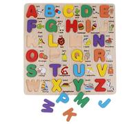 LDDIFHWW Letras ABC de Madera para Bebés, Niños Pequeños Y Preescolares, Juguete Educativo Del Alfabeto.