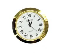LDDIFHWW Mecanismo de Reloj Inserto Núcleo Preciso Reloj Mini Movimiento Fiable Bisel Pulido Esfera Clara Adecuado para Proyectos de Bricolaje Relojería Artesanal Reparaciones, 40 金色罗马白底, Artesanal