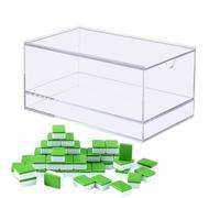Ldduopp Almacenamiento para Mahjong - Transparente Ligera,Maletín para Juego de Fichas | para Mujeres Hombres Jóvenes Adultos Viajes Camping Picnic Celebraciones