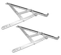 LDEXIN 1 par de bisagras de ventana abatibles de acero inoxidable de 12 pulgadas, bisagras ocultas de fricción