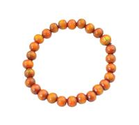 LDGSUPH 1 pulsera de Buda con cuentas madera oración, pulseras rosario ajustables, joyería yoga for hombres y mujeres, color rojo(Brown Buddha)