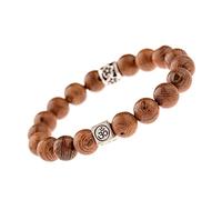 LDGSUPH 1 pulsera de cuentas madera for hombres, budista tibetana étnica Mala, Rosario Yoga for mujeres(Style 2)