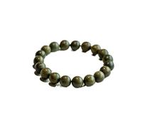 LDGSUPH Apto para pulseras de sándalo verde natural, 6 mm, 8 mm, 10 mm, joyería aromática para hombres y mujeres, One Size, Acetato, Sin piedra preciosa