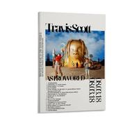 LDGSUPH Astroworld by Travis ScottRetro - Póster de pared de estilo clásico, decoración perfecta para biblioteca, bar o cine en casa, 50 x 75 cm, estilo marco