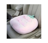 LDGSUPH Cojín Asiento Coche Cojín Grueso Felpa para Asiento, Almohada Respaldo con Forma Dibujos Animados Suelo Sofá Coche, Universal Soporte Asiento Suave Agradable para Piel(Strawberry)