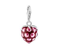 LDGSUPH Colgantes De Encanto De La Frambuesa Roja, Colgantes De Encanto De Plata De Ley 925 Se Ajustan A Pulseras Y Collares De Cadena De Serpiente Europea Regalo De Joyería Romántica