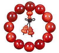 LDGSUPH Cuentas naturales for pulseras de 20 mm, cuentas oración madera, brazalete meditación, budismo, hecho a mano, joyería Unisex 12, accesorios