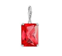 LDGSUPH Mujeres Cuelgan Encantos Colgante, Piedra Roja Encanto Colgante Europa Joyería 925 Plata Esterlina Regalo Romántico Para Mujeres Hombres Niñas