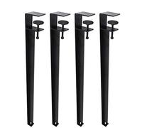 LDGSUPH Patas de Mesa Metal 4 Piezas - Muebles con Clip, Ajustables en Forma F Silla Muebles, Soporte Comedor Bricolaje(40cm)