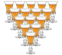 LDHHYH 18 vasos de chupito con mango, 34 ml, vasos de jerez, vasos de licor, copas de vino de Oporto, vasos de chupito con mango, vasos de chupito para Holiday Gatherings