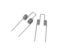 LDHNFBYV Resorte de torsión doble, 2 uds., 1,1 diámetro de alambre, 10,5mm de diámetro exterior, resorte de torsión fuerte