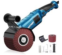 LDHTHOPI - Máquina pulidora de bruñido de 1800 W, pulidora eléctrica de mano de acero inoxidable de 110 V, 8 velocidades variables, 3100 RPM para metal, acero inoxidable, madera