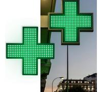 LDIEUWUET Señal De Farmacia LED Cruz, Señal De Neón LED Cruz Dispensario Verde, Luz Interior Brillante, 3 Modo, Cruz LED de Señal de Farmacia para Decoración de Tienda Colectiva, Clínica Farmacia