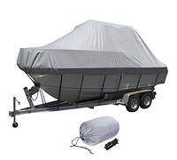 LDIW 11-27ft Fundas para Barco Impermeable Duradero Tela Oxford 210D UV Resistente Polvo Almacenamiento Cubierta para Remolque V-Hull Tri-Hull Runabout Pesca Ski Boat,22to24FT: 732x300cm