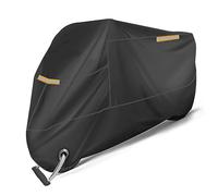 LDJSNC Funda Moto para Harley Davidson Heritage Softail 1987-2017, Tela Oxford Cubre Moto Exterior Antipolvo UV Impermeable Viento, Protector Cubierta Moto Accesorios,A Black