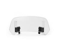 LDJSNC Parabrisas Moto Clip-On para Honda CBR300R CBR500R CBR650R - Extensión Ajustable, Deflector Aire Moto, Spoiler Parabrisas, Protección Viento Duradera Accesorios, B Smoke-360mm×140mm