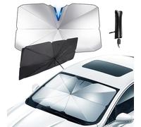 LDJSNC Parasol Coche Delantero para Kia Picanto 2020-2024, Parasol Paraguas Coche Plegable, Protección UV Aislamiento Térmico Fácil Instalar Almacenar Accesorio,B 140×80cm