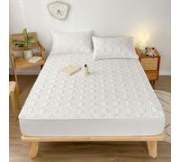 LDLCYCN 100% Impermeable Protector De Colchón Cubierta De Cama Hoja Montada