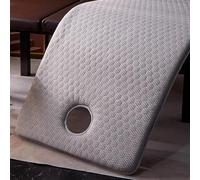 LDLCYCN 3cm Almohadilla Gruesa Para Mesa De Masaje De Spa Con Orificio Para La Cara Topper De Cama De Pestañas Con Bandas Elásticas Protector De Colchón Para Mesa De Masaje,Gray(s),70 * 185cm(H)