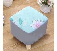 LDLCYCN A,squareL28*W28*H28cm, Cubierta Otomana Slipcover Otomano Cuadrado con Fondo Elástico Cubierta Protectora del Taburete Estirable Envoltura Completa Cubierta De Muebles Lavable En Máquina
