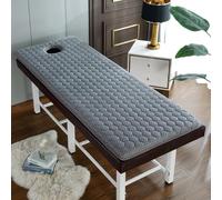 LDLCYCN Almohadilla De Cama De Masaje De Látex De Espuma Viscoelástica Gruesa Almohadilla Para Mesa Masaje Spa Con Banda Elástica Cubrecolchón Para Mesa De Masaje Face Cradl,C(3cm),190 * 70cm(T)
