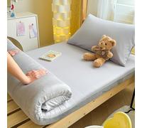 LDLCYCN B,150x200cmQUEEN, 100% Algodón Cubierta De Colchón De Futón con Cremallera Tamaño Queen/King Tapa De Cama Tapa Protectora De Colchón Tatami Cómodo Tapa De Esterilla para Dormitorio