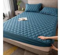 LDLCYCN ,Blue2,135 * 200cm, Impermeable Cubierta Protectora De Colchón Hoja Montada Cubierta De Cama