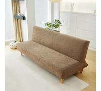 LDLCYCN Café,L, Cubierta De Sofá Cama Sin Brazos Cubierta De Futón Cubierta De Sofá De Futón Sofá Slipcover Protector De Muebles con Fondo Elástico Tapa De Deslizamiento De Futón