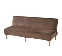 LDLCYCN Café,L, Cubierta De Sofá Cama Sin Brazos Deslizamiento De Futón Estirable Tela De Terciopelo Cubierta De Futón Plegable Cubierta Protectora De Muebles Sofá Cama