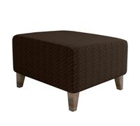 LDLCYCN Café,L, Cubierta Otomana Slipcover Otomano con Fondo Elástico Cubierta del Taburete Cubierta Protectora De Muebles Envoltura Completa Cubiertas De Taburete De Reposapiés
