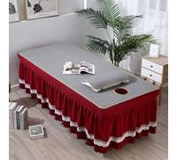 LDLCYCN Colchón Para Camilla Masaje Con Refrigeración Acolchado Cama Spa Con Orificio Para Respirar Funda Para Camilla Masaje Con Banda Elástica Ice Vine Para Salón Belleza,C,80 * 190cm(r)