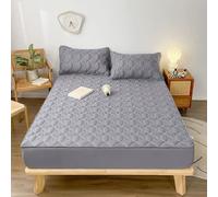 LDLCYCN Dark Gray,110 * 200cm, Cubierta Protectora De Colchón Impermeable Extra Grande/Grande/Cama Doble Bolsillo Profundo De 12 Pulgadas Colchones Acolchados Fundas De Colchón Sombrero De Cama