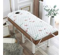 LDLCYCN Espuma De Memoria Mesa De Masaje Colchón Topper Acolchado Cama SPA Engrosar 6Cm Látex Almohadilla De Cama De Pestañas para Mesa De Tatuaje Cama De Salón De Belleza,Whiteb(r),190 * 75cm