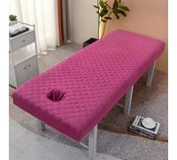 LDLCYCN Funda Para Cama De Masaje Con Orificio Sábana De Masaje Con Banda Elástica Funda De Sofá Beauty SPA Envoltura Integral Funda Para Mesa De Masaje Cabeza Cuadrada Lavable,H,80 * 190cm(S)