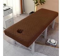 LDLCYCN Funda Para Cama De Masaje Con Orificio Sábana De Masaje Con Banda Elástica Funda De Sofá Beauty SPA Envoltura Integral Funda Para Mesa De Masaje Cabeza Cuadrada Lavable,E,70 * 185cm(R)