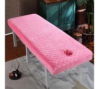 LDLCYCN Funda Para Mesa De Masaje SPA Barrera Fina Para Mesa De Masaje Sábana De Masaje Protector De Cubierta Para Cama De Pestañas Cabeza Trapezoidal Redonda Cuadrada,D,190 * 70cm(R)