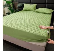 LDLCYCN ,Green1,90 * 190cm, Impermeable Cubierta Protectora De Colchón Hoja Montada Cubierta De Cama